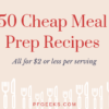 cheap meal prep recipes