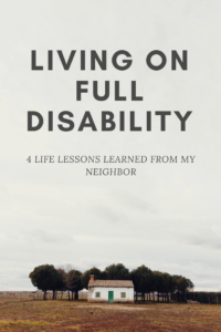 Living on full disability. #lifelessons #happiness