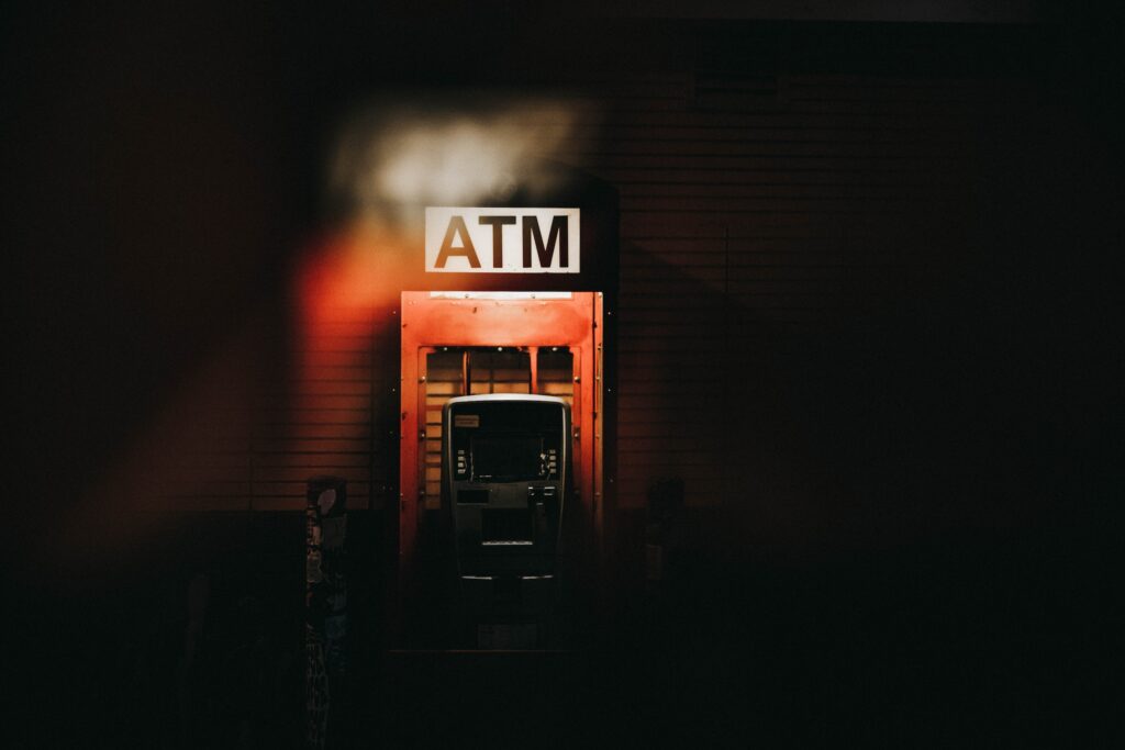 An image of an ATM machine