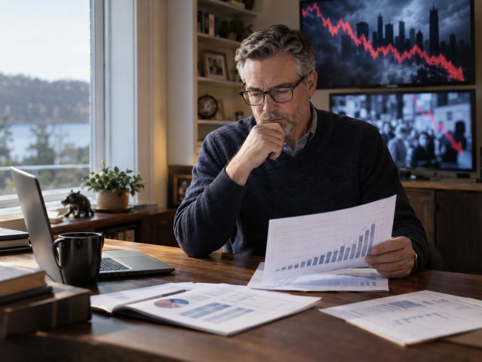 investor studying long-term retirement charts